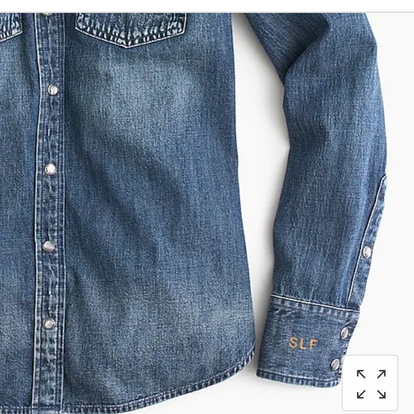 J Crew Western Chambray denim shirt - Picture 6 of 6